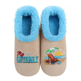 Women's Simply Pairables Cozy SnooziesÂ® Beige Blue My Getaway