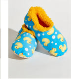 Women's Classic Cozy SnooziesÂ® Blue Yellow Duckies