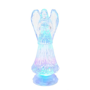 10.5" Battery-Operated LED Light Up Angel With Water